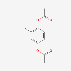 Chemical structure of 2,5-Diacetoxytoluene