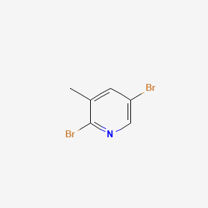 Chemical structure of 2,5-Dibromo-3-methylpyridine