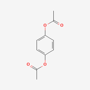 Chemical structure of 1,4-Diacetoxybenzene