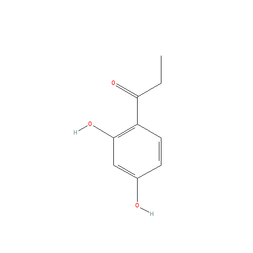 Chemical structure of 2',4'-Dihydroxypropiophenone