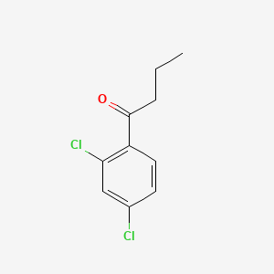 Chemical structure of 2',4'-Dichlorobutyrophenone