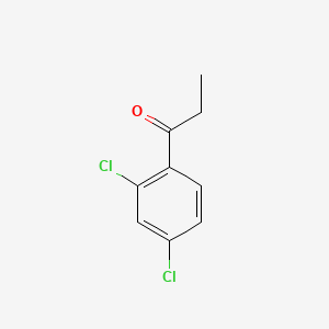 Chemical structure of 2',4'-Dichloropropiophenone