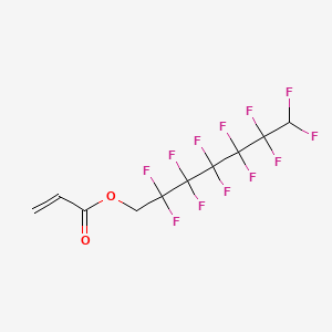 Chemical structure of 2,2,3,3,4,4,5,5,6,6,7,7-Dodecafluoroheptyl acrylate