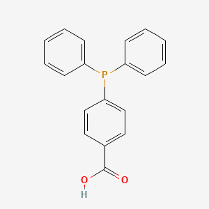Chemical structure of 4-(Diphenylphosphino)benzoic Acid