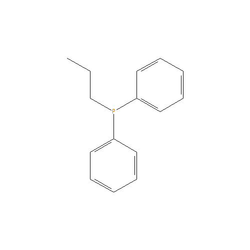 Chemical structure of Diphenylpropylphosphine