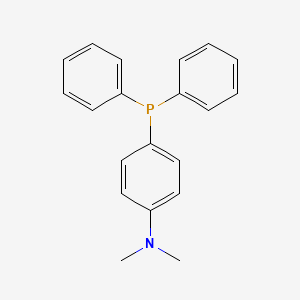 Chemical structure of 4-(Dimethylamino)phenyldiphenylphosphine