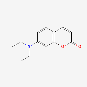 Chemical structure of 7-Diethylaminocoumarin