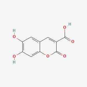 Chemical structure of 6,7-Dihydroxycoumarin-3-carboxylic Acid