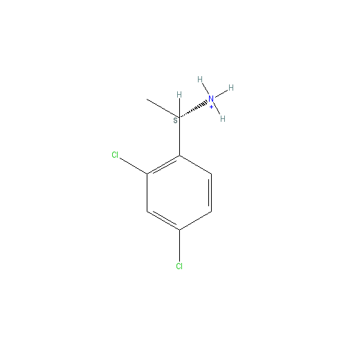 Chemical structure of 1-(2,4-Dichlorophenyl)ethylamine