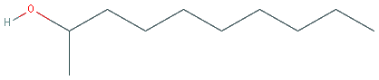 Chemical structure of 2-Decanol