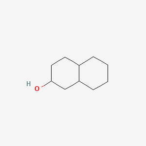 Chemical structure of 2-Naphthalenol, decahydro-