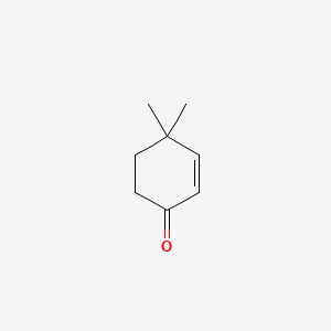 Chemical structure of 4,4-Dimethyl-2-cyclohexen-1-one