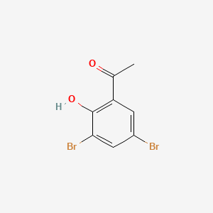 Chemical structure of 3',5'-Dibromo-2'-hydroxyacetophenone