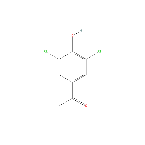 Chemical structure of 3',5'-Dichloro-4'-hydroxyacetophenone
