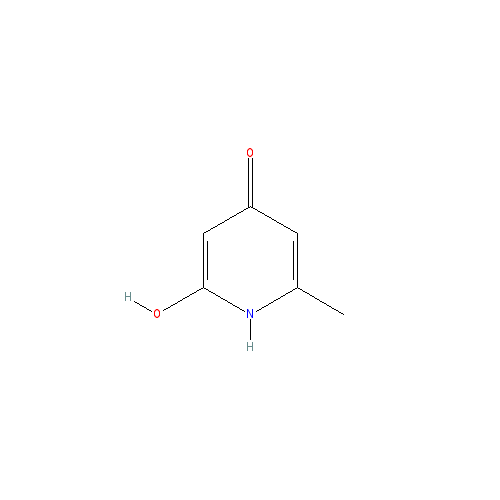 Chemical structure of 2,4-Dihydroxy-6-methylpyridine