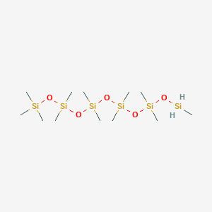 Chemical structure of 1,1,3,3,5,5,7,7,9,9,11,11-Dodecamethylhexasiloxane