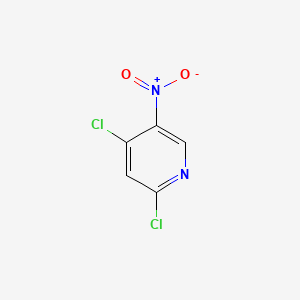 Chemical structure of 2,4-Dichloro-5-nitropyridine