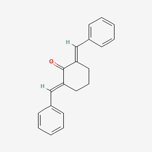Chemical structure of 1,3-Dibenzylidene-2-cyclohexanone