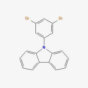 Chemical structure of 9-(3,5-Dibromophenyl)carbazole