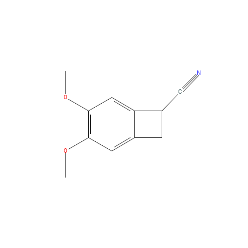 Chemical structure of 4,5-Dimethoxy-1-benzocyclobutenecarbonitrile