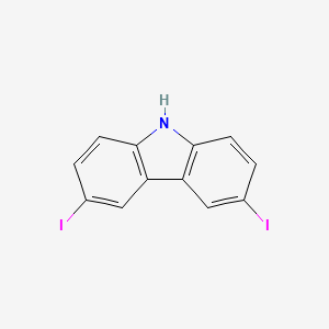 Chemical structure of 3,6-Diiodocarbazole