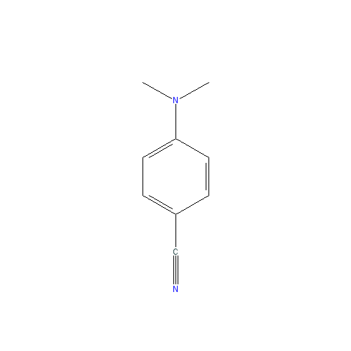 Chemical structure of 4-(Dimethylamino)benzonitrile