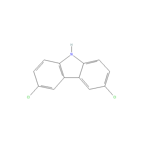Chemical structure of 3,6-Dichlorocarbazole