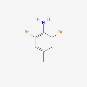 Chemical structure of 2,6-Dibromo-4-methylaniline