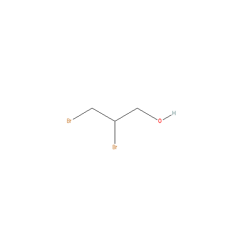 Chemical structure of 2,3-Dibromo-1-propanol