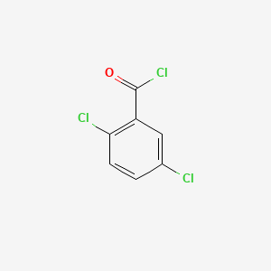 Chemical structure of 2,5-Dichlorobenzoyl Chloride