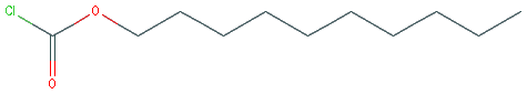Chemical structure of Decyl Chloroformate