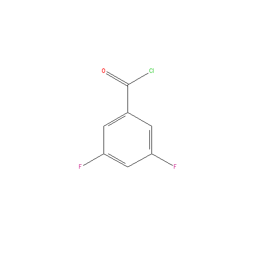 Chemical structure of 3,5-Difluorobenzoyl Chloride