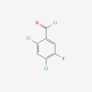 Chemical structure of 2,4-Dichloro-5-fluorobenzoyl Chloride