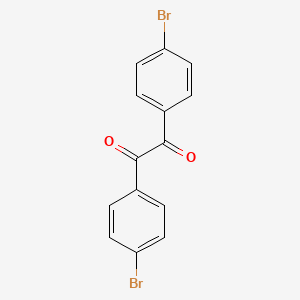 Chemical structure of 4,4'-Dibromobenzil