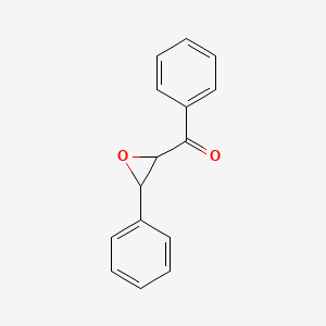 Chemical structure of 1,3-Diphenyl-2,3-epoxy-1-propanone