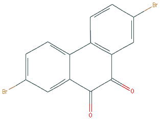 Chemical structure of 2,7-Dibromophenanthrene-9,10-dione