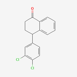 Chemical structure of 4-(3,4-Dichlorophenyl)-1-tetralone
