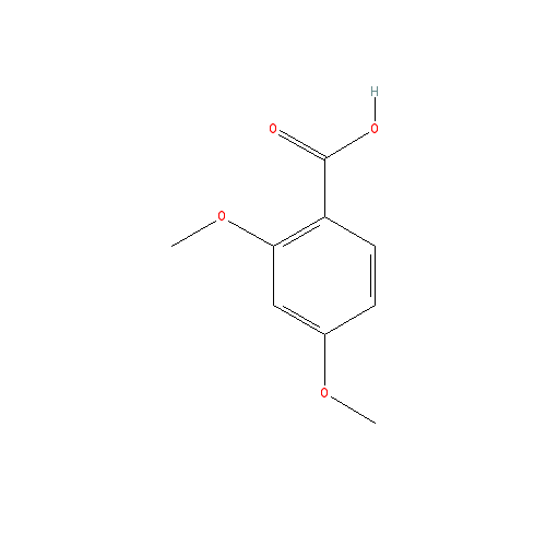Chemical structure of 2,4-Dimethoxybenzoic Acid