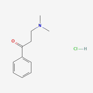 Chemical structure of 3-(Dimethylamino)propiophenone Hydrochloride