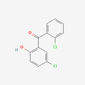 Chemical structure of 2',5-Dichloro-2-hydroxybenzophenone