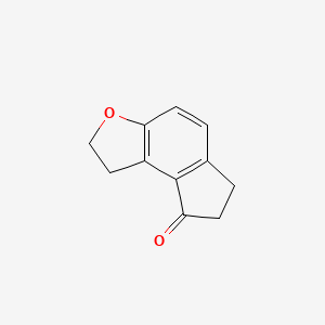 Chemical structure of 6,7-Dihydro-1H-indeno[5,4-b]furan-8(2H)-one