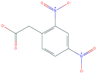 Chemical structure of 2,4-Dinitrophenylacetic Acid