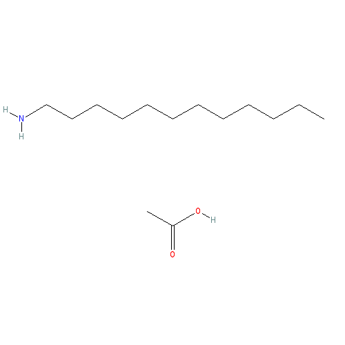 Chemical structure of Dodecylamine Acetate