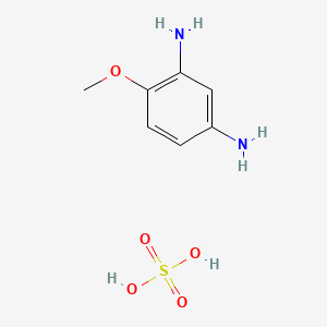 Chemical structure of 2,4-Diaminoanisole Sulfate Hydrate