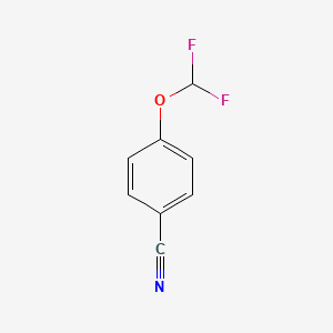 Chemical structure of 4-(Difluoromethoxy)benzonitrile