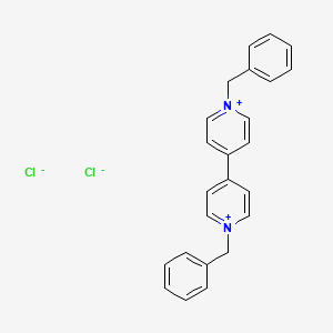 Chemical structure of 4,4'-Bipyridinium, 1,1'-dibenzyl-, dichloride