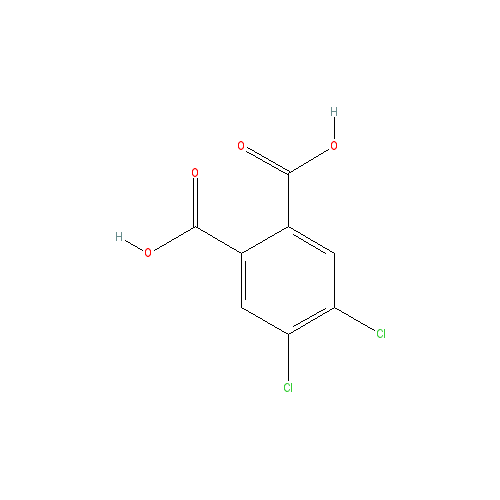 Chemical structure of 4,5-Dichlorophthalic Acid