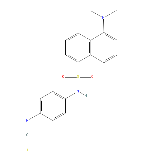 Chemical structure of Dansylamino-PITC [Fluorescent Coupling Reagent for Edman Degradation]