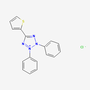 Chemical structure of 2,3-Diphenyl-5-(2-thienyl)tetrazolium Chloride