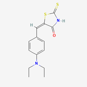 Chemical structure of 5-(4-Diethylaminobenzylidene)rhodanine